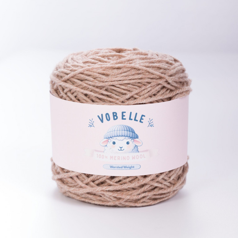 Pale Chestnut – 8 Ply Worsted Weight