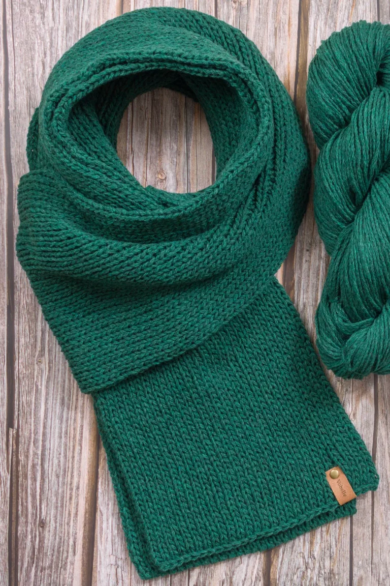 Merino Wool Womens Knit Scarf