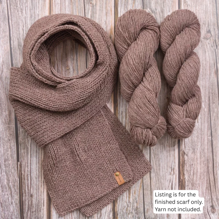 Merino Wool Womens Knit Scarf