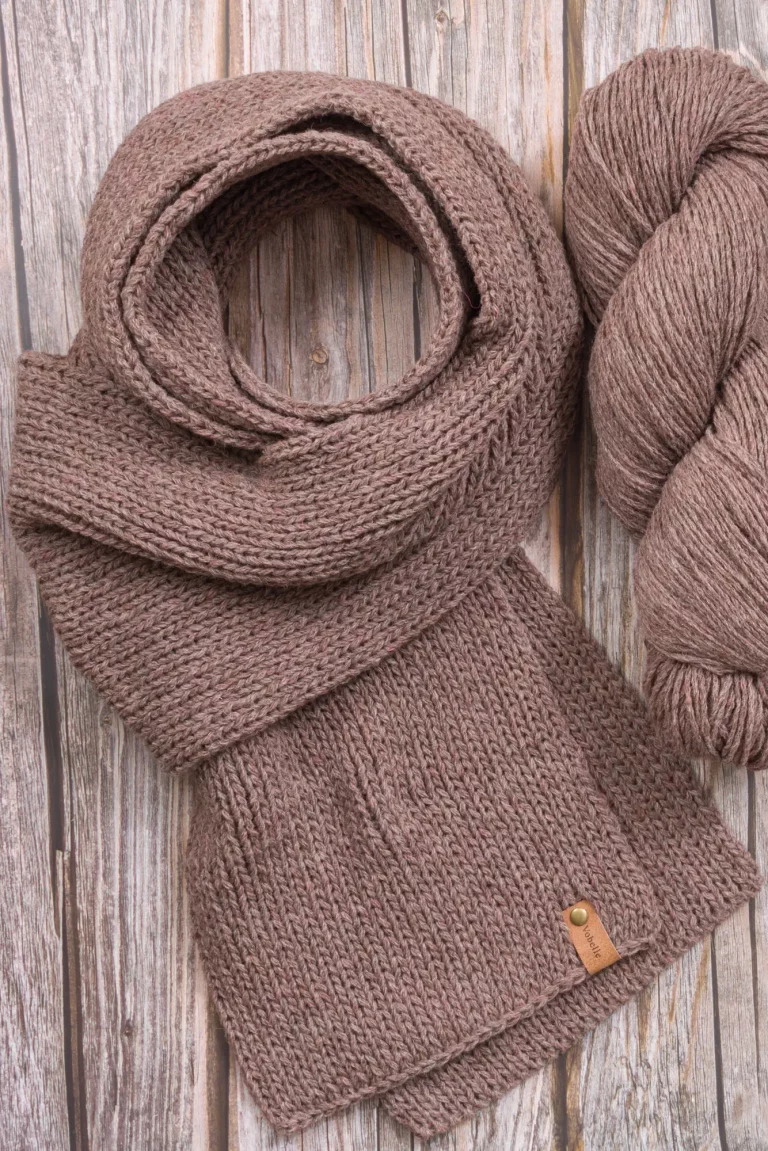 Merino Wool Womens Knit Scarf